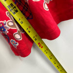 Load image into Gallery viewer, Vintage After the Stork Red Teddy Bear Dress 24 Months
