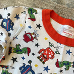 Load image into Gallery viewer, Hanna Andersson Colorful Monsters HannaJams Short John Pajamas 140 cm 10
