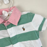 Load image into Gallery viewer, Ralph Lauren Striped Cotton Rugby Shortall 3 Months NWOT

