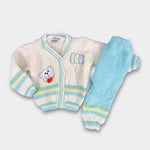 Load image into Gallery viewer, Vintage Two Piece Teddy Bear Balloon Sweater Set Baby Boy
