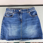 Load image into Gallery viewer, Mini Boden Girls Blue Jean Skirt 13-14
