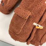 Load image into Gallery viewer, Mini Boden Borg Teddy Bear Duffle Coat Natural Brown 4-5
