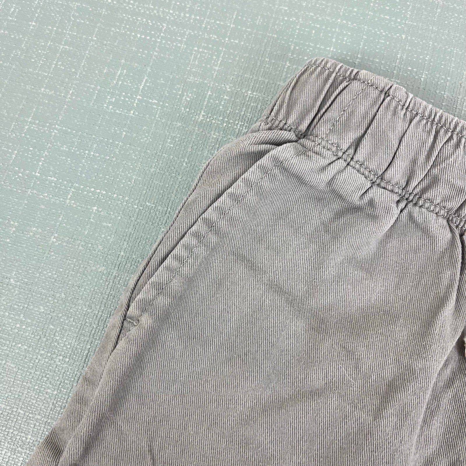 J. Crew Boys Drawstring Twill Dock Short Gray 5T