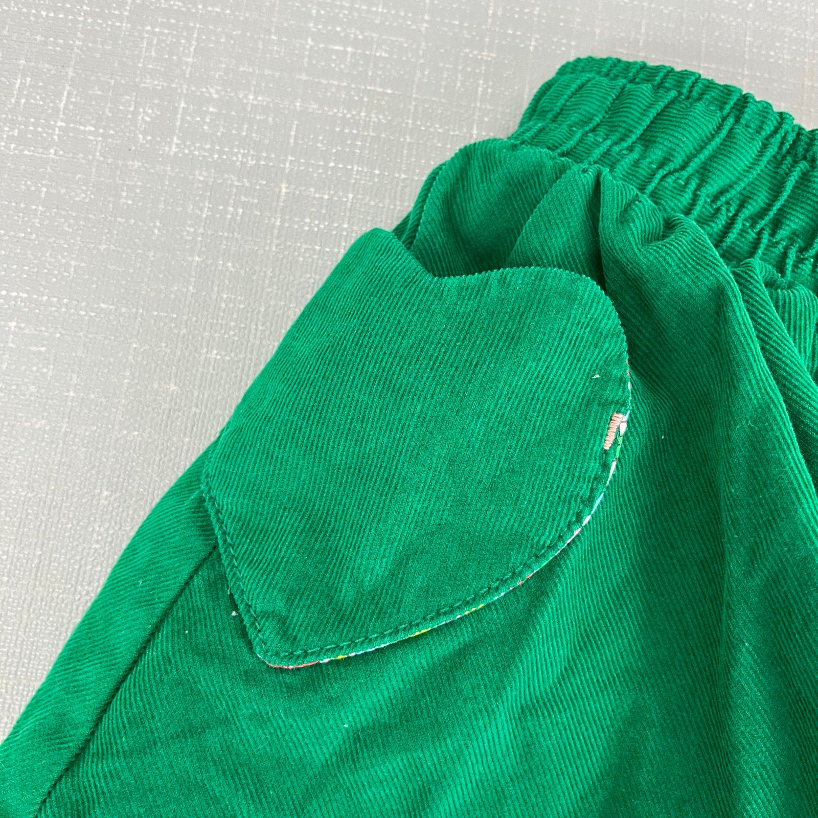 Mini Boden Woven Twirly Skirt Green Corduroy 2-3 NWOT