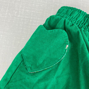 Mini Boden Woven Twirly Skirt Green Corduroy 2-3 NWOT