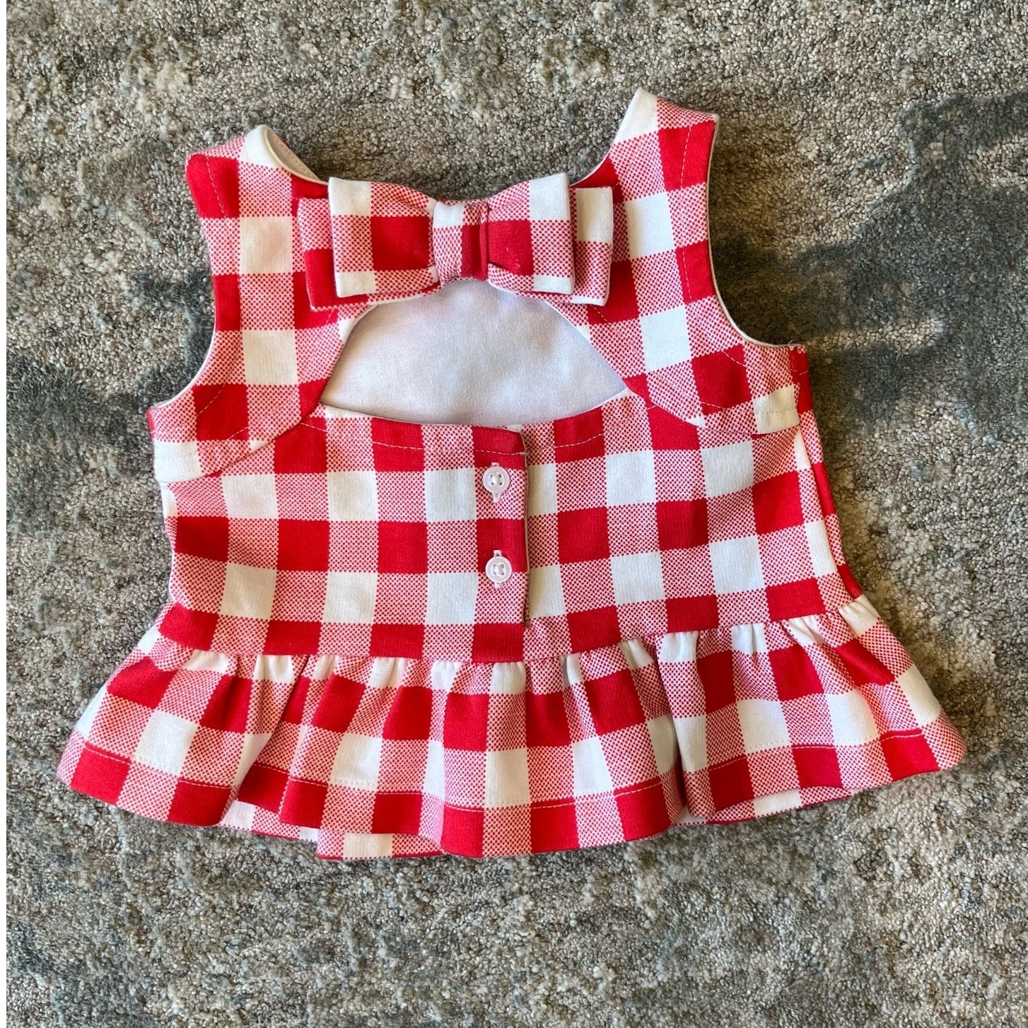 Janie & Jack Island Punch Gingham Peplum Top and Ponte Short 6-12 Months