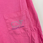 Load image into Gallery viewer, Vineyard Vines Boys' Vintage Whale  Long-Sleeve Pocket T-Shirt Pink S 8-10

