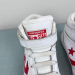Load image into Gallery viewer, Converse Pro Blaze Strap Retro Sport High Top Sneaker White Red 13
