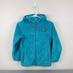 Load image into Gallery viewer, L.L. Bean Kids' Hi-Pile Fleece Jacket Teal Blue M 10-12
