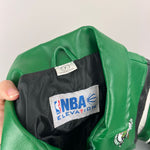 Load image into Gallery viewer, Vintage NBA Elevation Green Black Vegan Leather Kids Jacket 7
