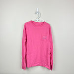 Load image into Gallery viewer, Vineyard Vines Boys' Vintage Whale  Long-Sleeve Pocket T-Shirt Pink S 8-10
