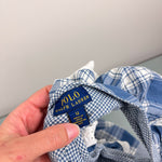 Load image into Gallery viewer, Ralph Lauren Girls Mixed Plaid Cotton Madras Dress Cottage White Blue 12
