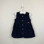 Load image into Gallery viewer, Vintage OshKosh B&#39;gosh Navy Polka Dot Jumper
