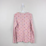 Load image into Gallery viewer, Mini Boden Henley Pointelle Top Provence Pink Hearts 9-10 NWT
