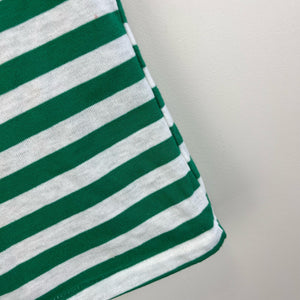 Vintage Sears Green & White Striped Tank Top 7 USA