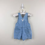 Load image into Gallery viewer, Vintage OshKosh B'gosh Blue Jean Shortalls 3-6 Months
