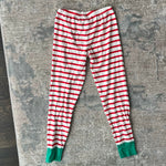 Load image into Gallery viewer, Mini Boden Festive Snug Fit Long John Pajama Set Red White Stripes 9
