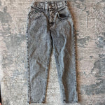 Load image into Gallery viewer, Vintage Lee Gray Acid Wash Double Yoke Zipper Jeans 12 USA
