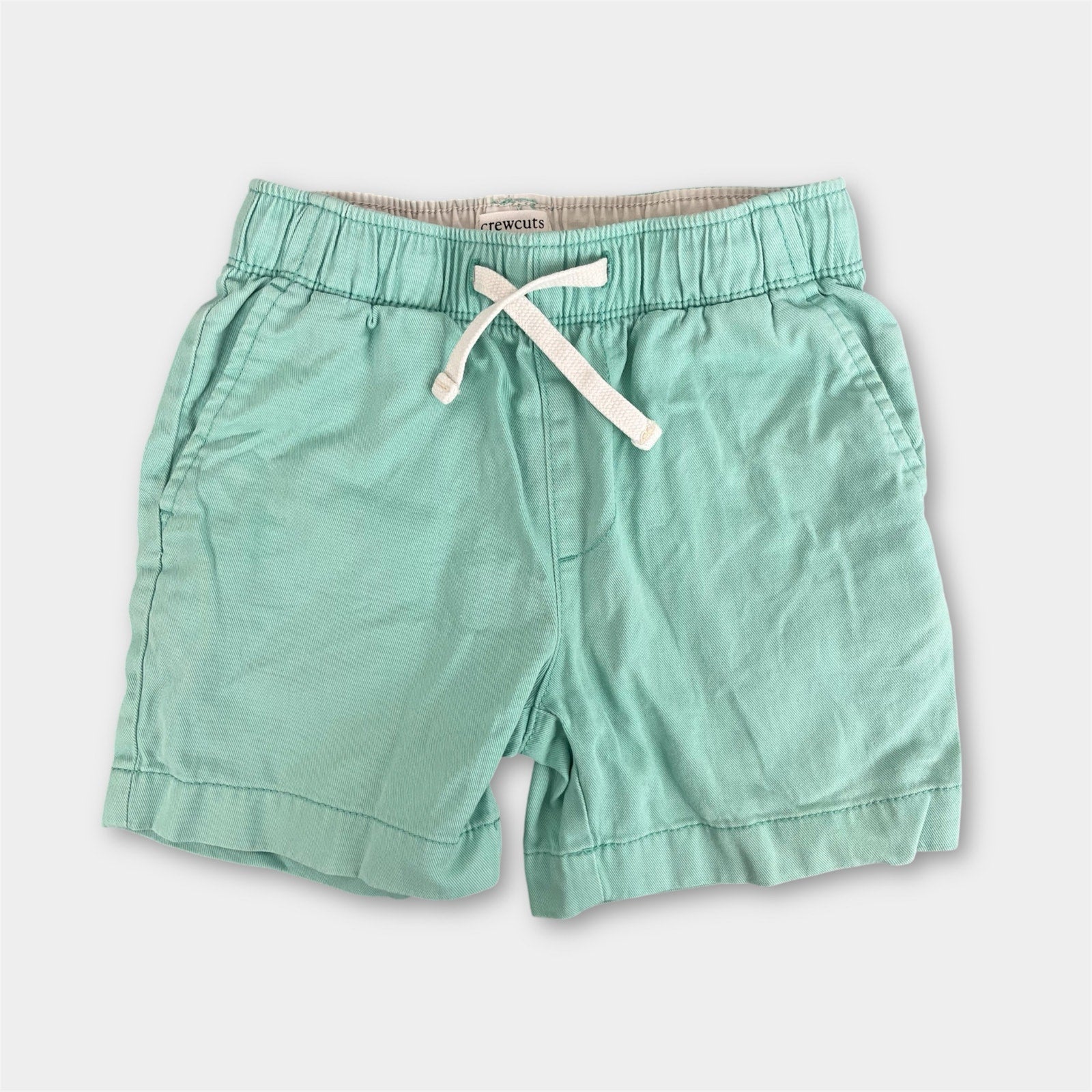 J. Crew Boys Drawstring Twill Dock Short Green 5T