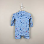 Load image into Gallery viewer, Janie and Jack Baby Recycled Nautical Dog Rash Guard Swimsuit 3-6 Months
