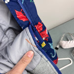 Load image into Gallery viewer, Mini Boden Snowsuit Starboard Blue Dragons Waterproof 12-18 Months
