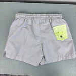 Load image into Gallery viewer, Sunuva Boys Gray &amp; White Striped Swim Trunks 5-6
