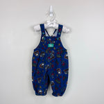 Load image into Gallery viewer, Vintage OshKosh B'gosh Blue Fall Forest Overalls 6-9 Months USA
