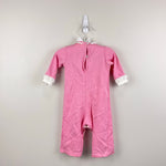 Load image into Gallery viewer, Vintage Carter's Pink Ruffle Lace Coverall Romper 9 Months USA
