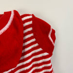 Load image into Gallery viewer, Vintage Carter's Red Striped Terry Romper 24 Months USA
