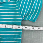 Load image into Gallery viewer, Vintage Healthtex Turquoise Stripe Polo Shirt 3T USA

