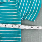 Load image into Gallery viewer, Vintage Healthtex Turquoise Stripe Polo Shirt 3T USA
