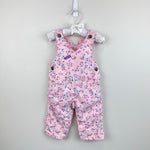 Load image into Gallery viewer, Vintage OshKosh B'gosh Pink Floral Overalls 6-9 Months USA
