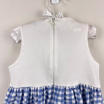Load image into Gallery viewer, Vintage Hartstrings Blue White Gingham Flower Dress 4T

