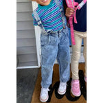 Load image into Gallery viewer, Vintage OshKosh B'gosh Acid Wash Suspender Overalls 4T USA
