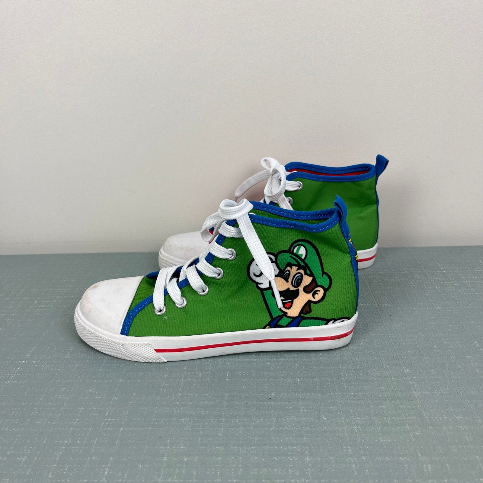 Nintendo Super Mario Bros High Top Luigi and Mario Sneakers 1