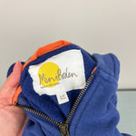 Load image into Gallery viewer, Mini Boden Novelty Hoodie Starboard Blue Wolf 3-4
