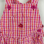 Load image into Gallery viewer, Vintage OshKosh B'gosh Pink Orange Plaid Flower Shortall 2T
