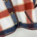 Load image into Gallery viewer, Janie and Jack Plaid Faux Fur Collar Cape 12-18 Months NWT
