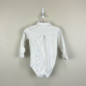 Mayoral White Button Up Bodysuit 12 Months