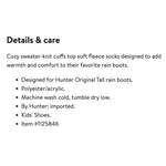 Load image into Gallery viewer, Hunter Kids Cable Knit Cuff Welly Boot Socks for the Hunter Original White Large 1-3
