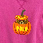 Load image into Gallery viewer, Ralph Lauren Polo Bear Fleece Jack-O-Lantern Coverall 12 Months
