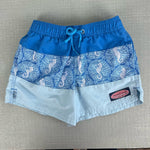 Load image into Gallery viewer, Vineyard Vines Chappy Swim Trunk Blue Seahorses 4T
