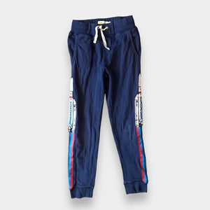 Mini Boden Graphic Space Joggers Navy 8