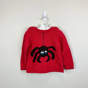 Mini Boden Red Spider Sweater 18-24 Months