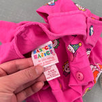 Load image into Gallery viewer, Vintage Basics Basics by City Kids Pink Clown Overalls Set 3-6 Months
