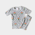 Load image into Gallery viewer, Hanna Andersson Easter Bunny Rainbow Egg Short John PJs 130 cm 8
