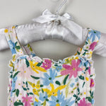 Load image into Gallery viewer, Angel Dear Muslin Ruffle Floral Sunsuit Romper Baby Girl
