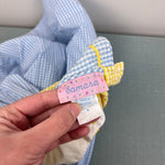 Load image into Gallery viewer, Vintage Samara Yellow Blue Seersucker Flower Dress 5T
