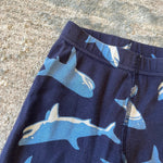 Load image into Gallery viewer, Hanna Andersson Blue Shark Long John Pajamas 90 cm 3T
