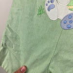 Load image into Gallery viewer, Vintage Glorimont Reversible Bunny Tools Applique Shortall Set XS 6 Months USA
